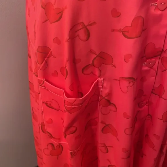 Voodoo Vixen Pink Heart Dress size XXL/US 12/14 - Picture 5 of 7